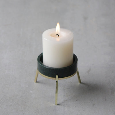 Medium Fyre 2.0  Pillar Candle Holder | Multiple Colors Green