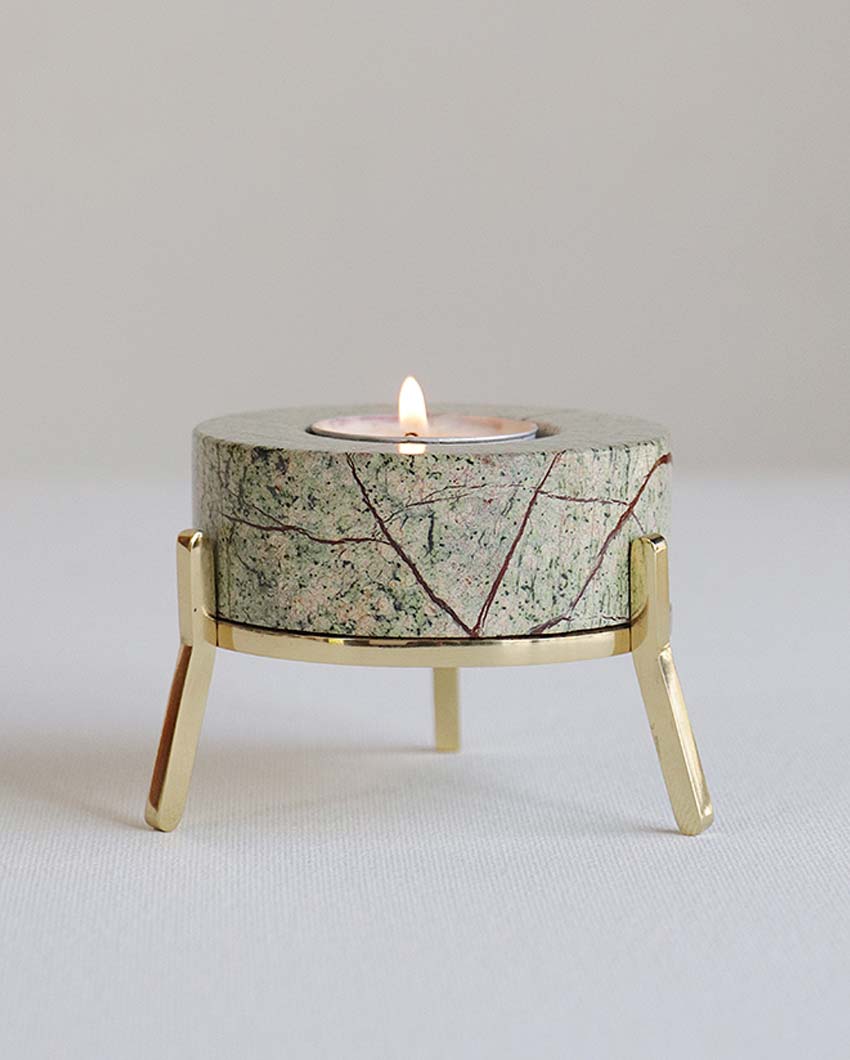 Handcrafted Tea Light Holder With Stand | 2 x 2 inches