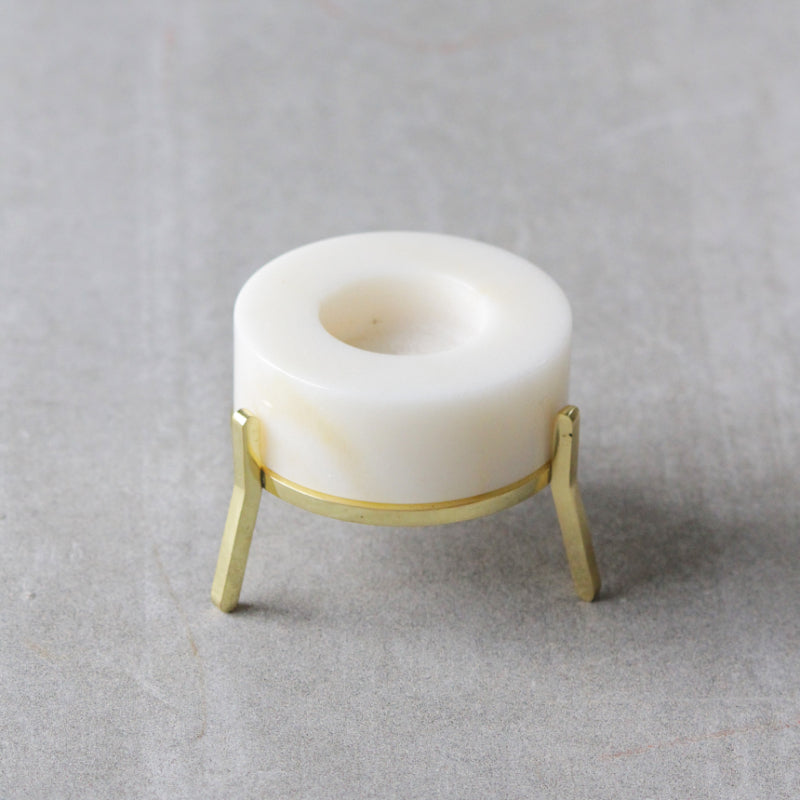 Small Fyre 2.0  Taper Candle Holder | Multiple Colors White