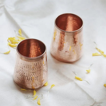 Premium Copper Carafe with Glasses Gift Set