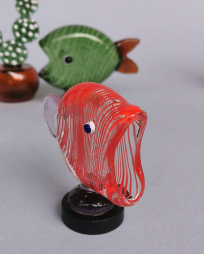 Hungry Fish Table Decor Glass