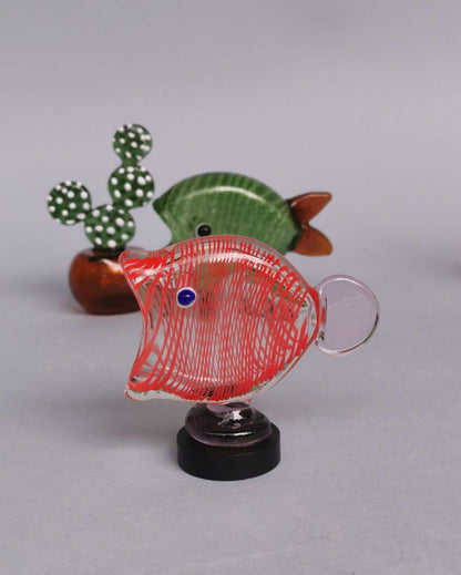 Hungry Fish Table Decor Glass