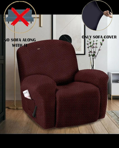 ONLY SOFA COVER | Elastic Stretchable Recliner Polyester Sofa Cover | 29 x 33 inches