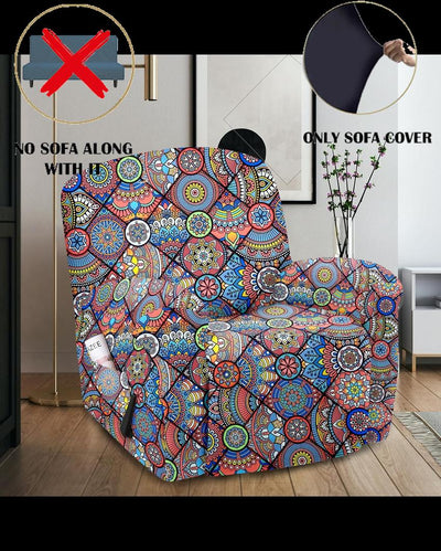 ONLY SOFA COVER | Fisy Elastic Sizi Stretchable Recliner Polyester Sofa Cover | 29 x 33 inches