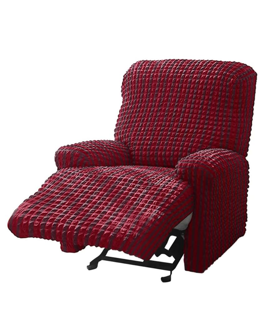 Stretchable Polyester Bubble Recliner Chair Cover | 27 x 30 x 40 inches