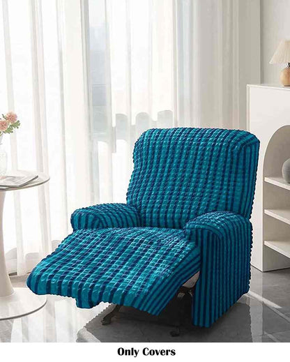 Stretchable Polyester Bubble Recliner Chair Cover | 27 x 30 x 40 inches