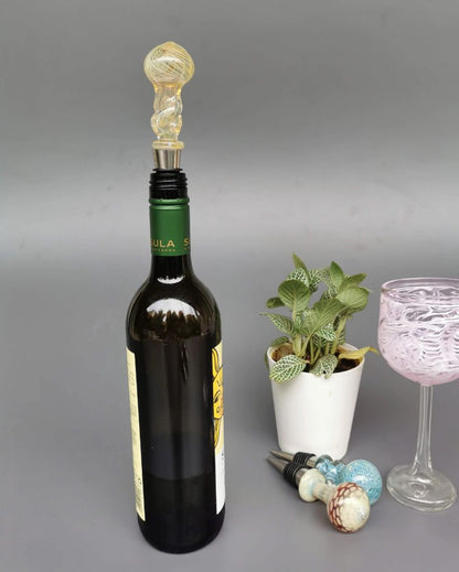 Reno Handblown Glass Wine Stopper