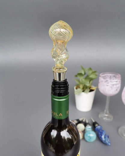 Reno Handblown Glass Wine Stopper