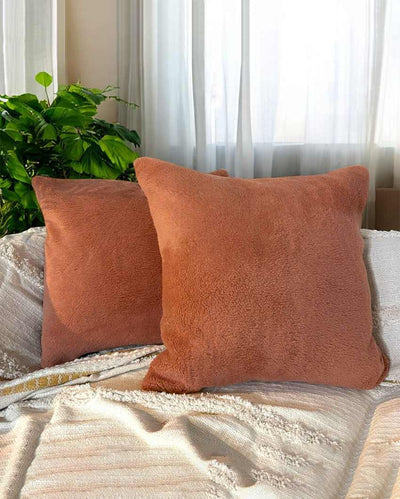 Ember Rustic Ember Plush Tufted Cushion Cover | 18 x 18 inches
