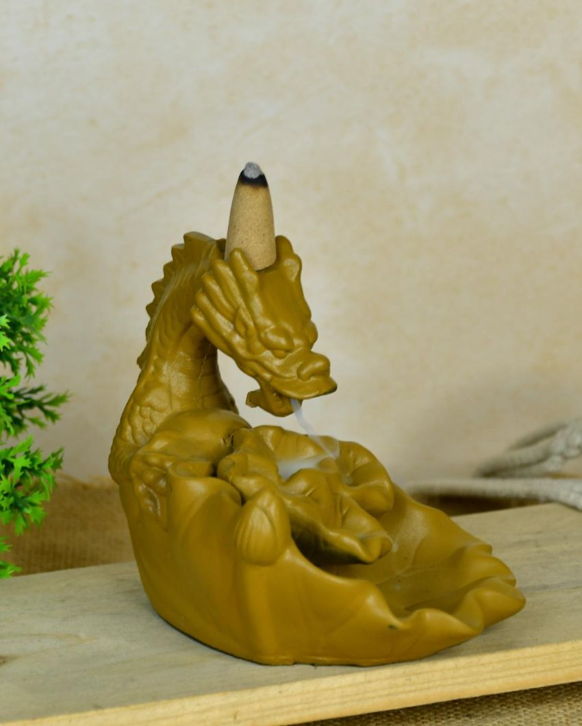 Dragon Smoke Fountain Beautiful Resin Dhoop Diffusers | 4 x 5 x 5 inches