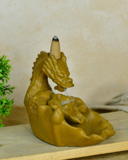 Dragon Smoke Fountain Beautiful Resin Dhoop Diffusers | 4 x 5 x 5 inches