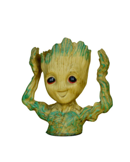 Groot Figurine With Hands Up Artisan Showpiece | Set of 2