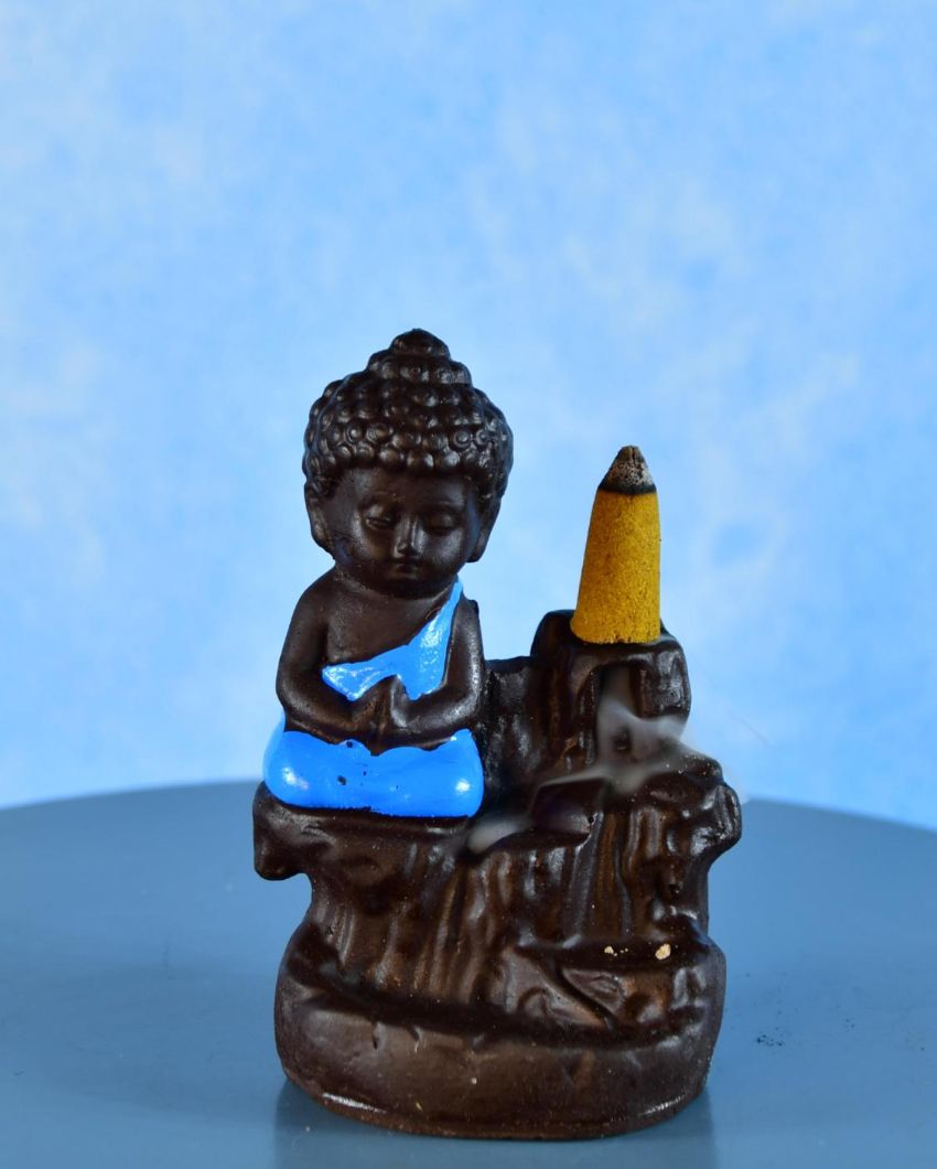 Elegant Blue Buddha Smoke  | Set of 3