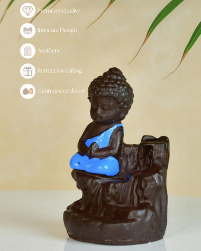 Elegant Blue Buddha Smoke  | Set of 3