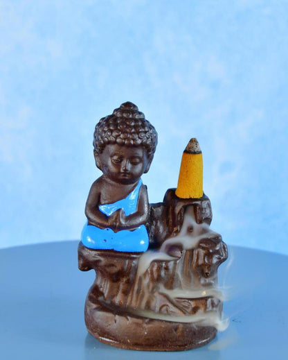 Elegant Blue Buddha Smoke  | Set of 3