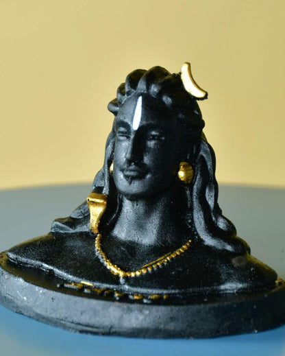 Divine Resin Adiyogi Mini Statue | Set of 3