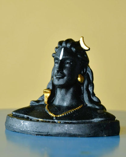 Divine Resin Adiyogi Mini Statue | Set of 3