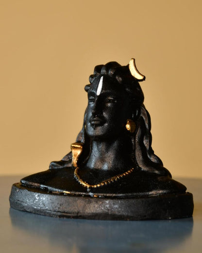 Divine Resin Adiyogi Mini Statue | Set of 3