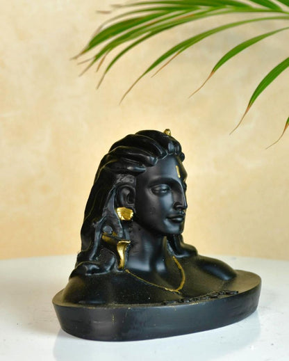 Divine Resin Adiyogi Mini Statue | Set of 3