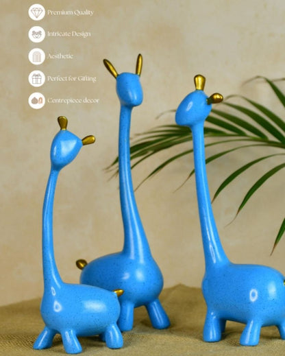 Charming Resin Giraffe Family | Pack of 3