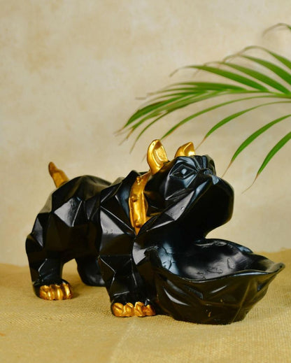 Elegant Moulded Resin Doggy Pint Holder | 10 x 5 x 6 inches