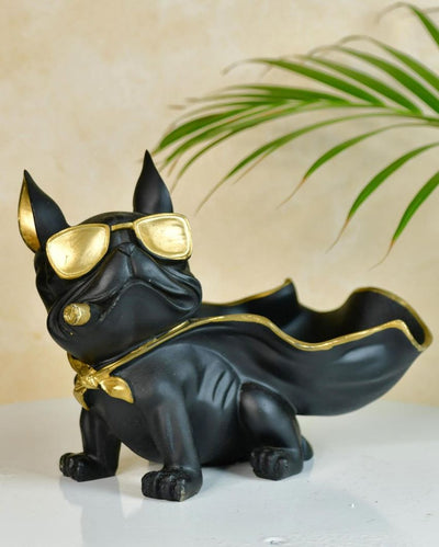 Majestic Resin Caped Dog Showpiece | 10 x 4 x 7 inches