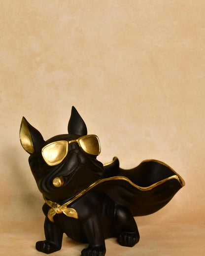 Majestic Resin Caped Dog Showpiece | 10 x 4 x 7 inches