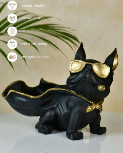 Majestic Resin Caped Dog Showpiece | 10 x 4 x 7 inches