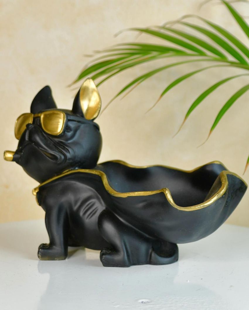 Majestic Resin Caped Dog Showpiece | 10 x 4 x 7 inches