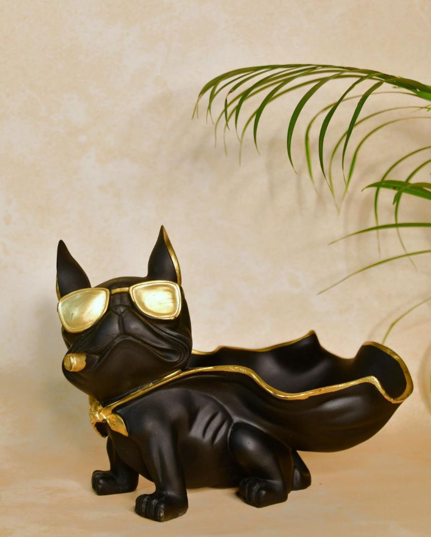 Majestic Resin Caped Dog Showpiece | 10 x 4 x 7 inches