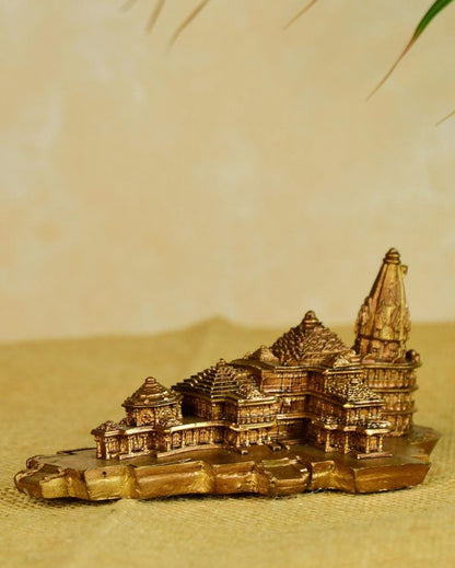 Graceful Resin Mini Mandir Statue | 4 x 3 x 7 inches