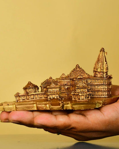 Graceful Resin Mini Mandir Statue | 4 x 3 x 7 inches