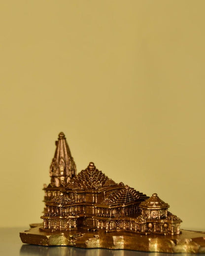 Graceful Resin Mini Mandir Statue | 4 x 3 x 7 inches