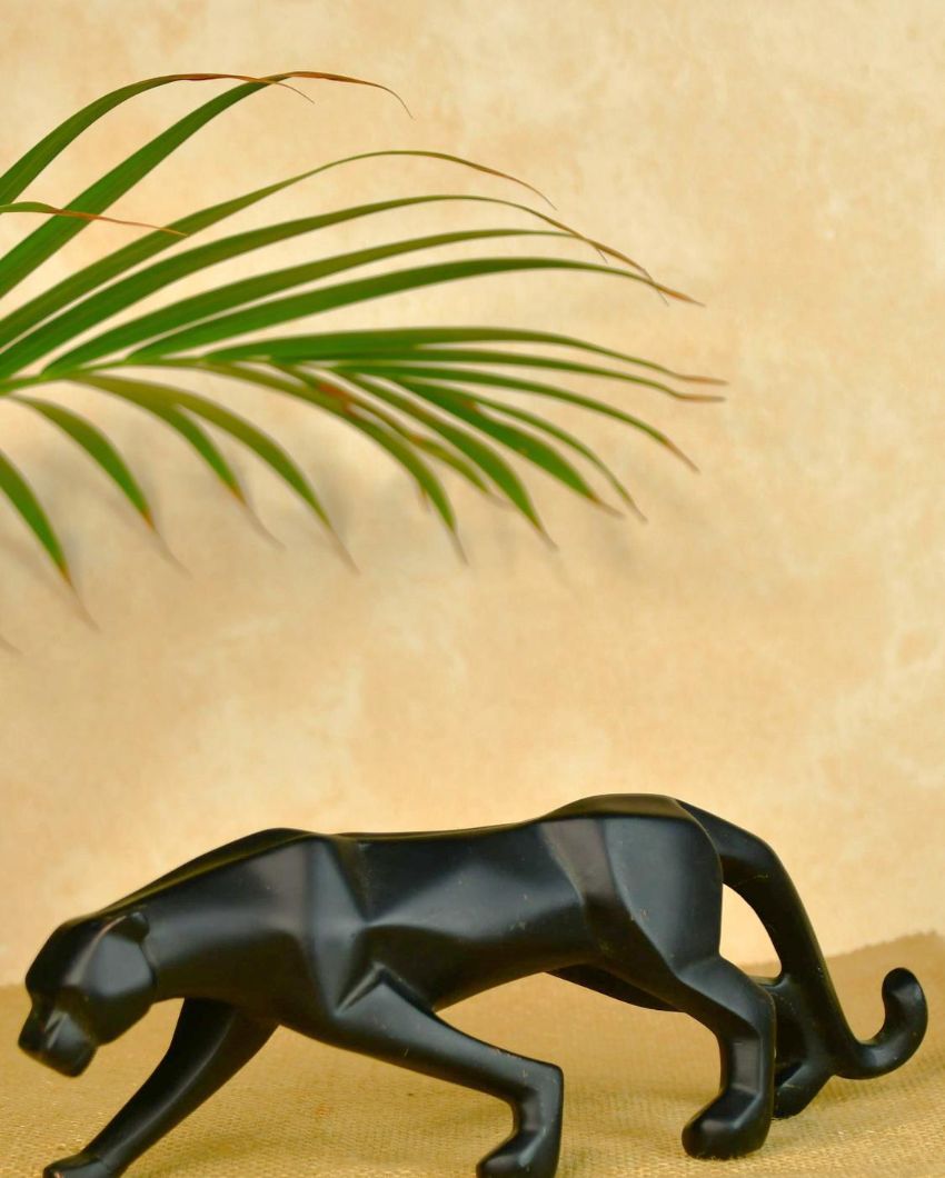 Stylish Mini Black Panther Showpiece | 10 x 2 x 3 inches