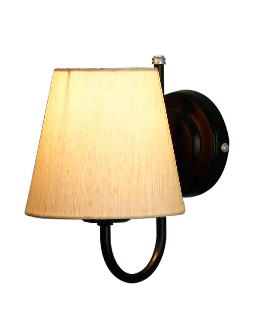 Vintage Classic Cotton Wall Mounted Lamp With Iron Base | 6 x 8 inches