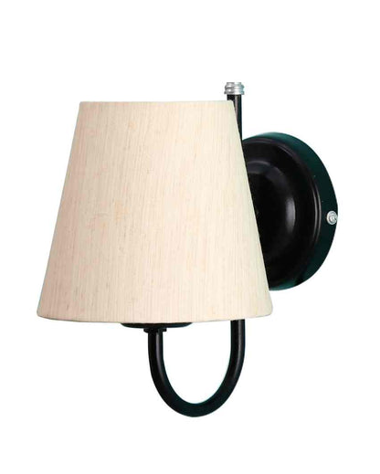 Vintage Classic Cotton Wall Mounted Lamp With Iron Base | 6 x 8 inches