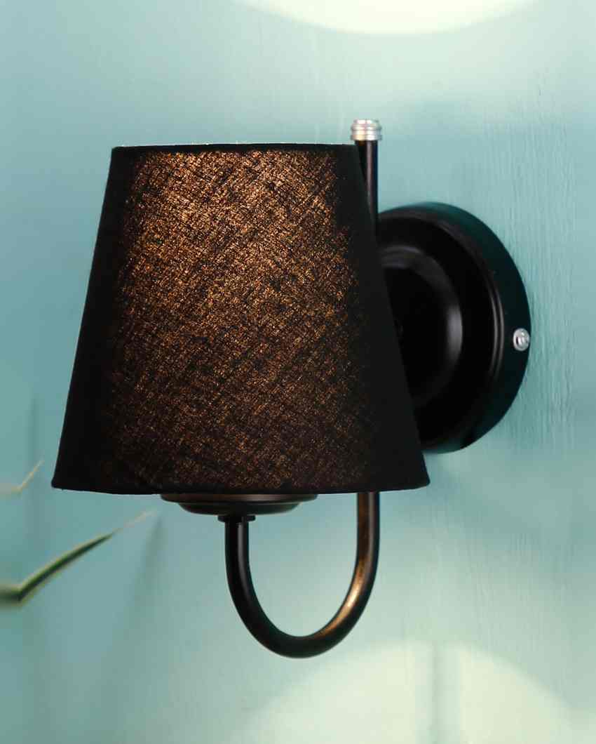 Vintage Classic Cotton Wall Mounted Lamp With Iron Base | 6 x 8 inches