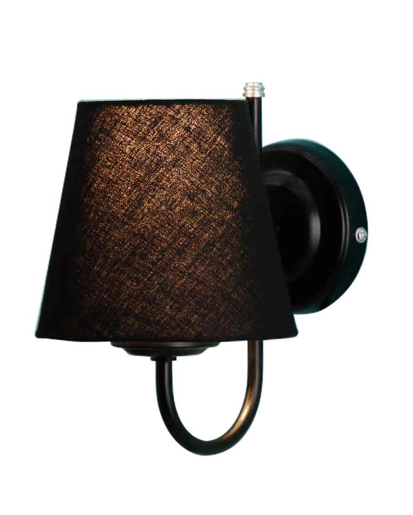 Vintage Classic Cotton Wall Mounted Lamp With Iron Base | 6 x 8 inches