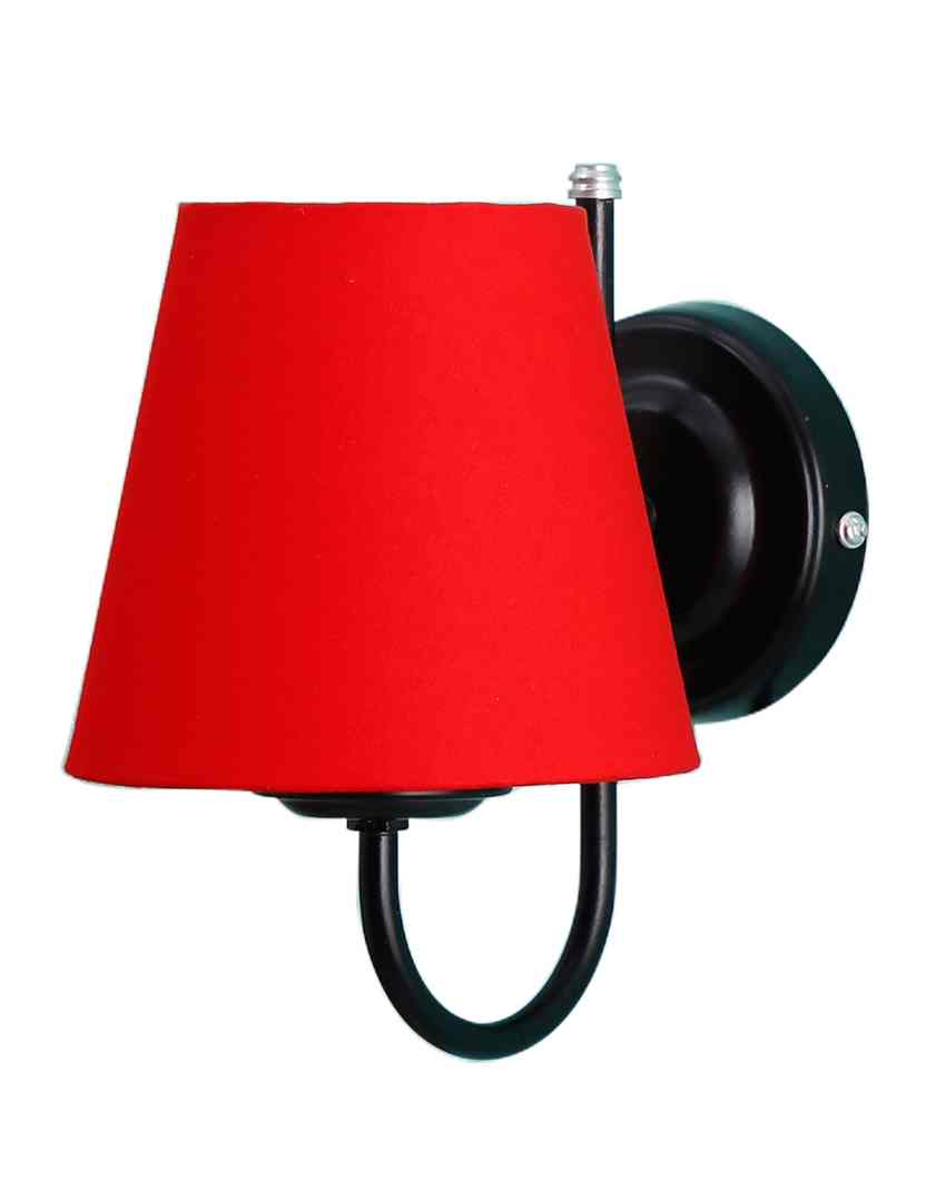 Vintage Classic Cotton Wall Mounted Lamp With Iron Base | 6 x 8 inches