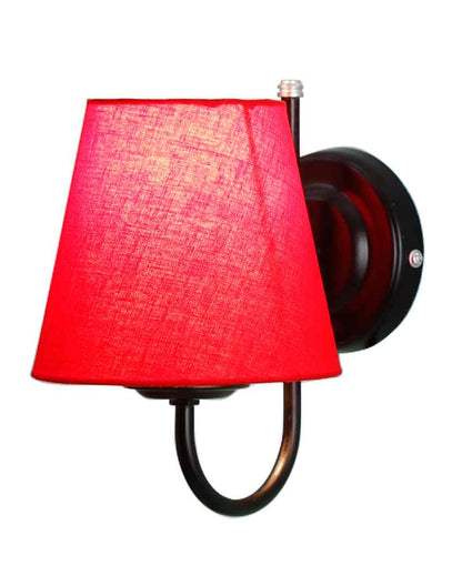 Vintage Classic Cotton Wall Mounted Lamp With Iron Base | 6 x 8 inches