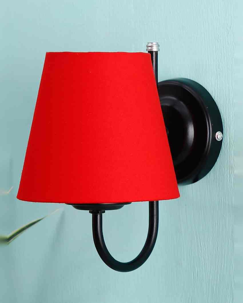 Vintage Classic Cotton Wall Mounted Lamp With Iron Base | 6 x 8 inches