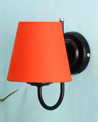 Vintage Classic Cotton Wall Mounted Lamp With Iron Base | 6 x 8 inches