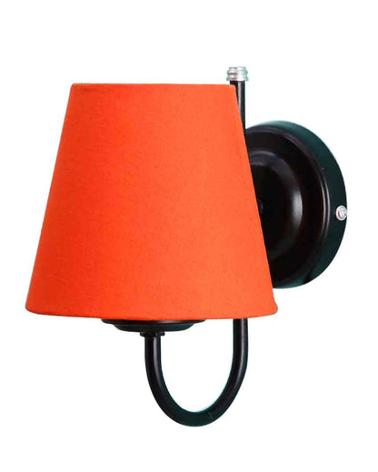 Vintage Classic Cotton Wall Mounted Lamp With Iron Base | 6 x 8 inches