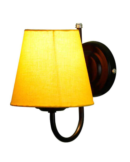 Vintage Classic Cotton Wall Mounted Lamp With Iron Base | 6 x 8 inches