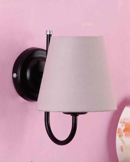 Vintage Classic Cotton Wall Mounted Lamp With Iron Base | 6 x 8 inches