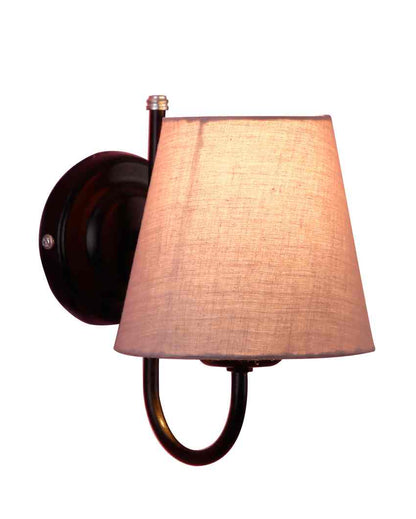 Vintage Classic Cotton Wall Mounted Lamp With Iron Base | 6 x 8 inches