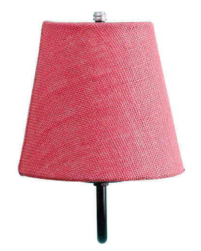 Textured Warm Jute Wall Lamp Iron Base | 6 x 8 inches