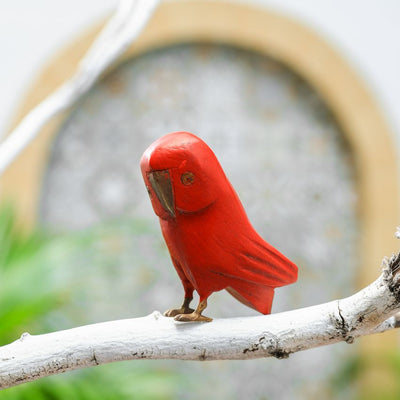 Radiant Wooden Owl Centerpiece Decorative Object | 2 x 3 inches