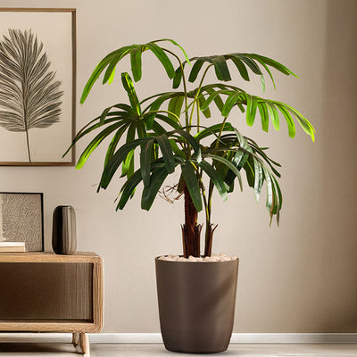 Majestic Artificial Rhapis Palm Tree in Pot