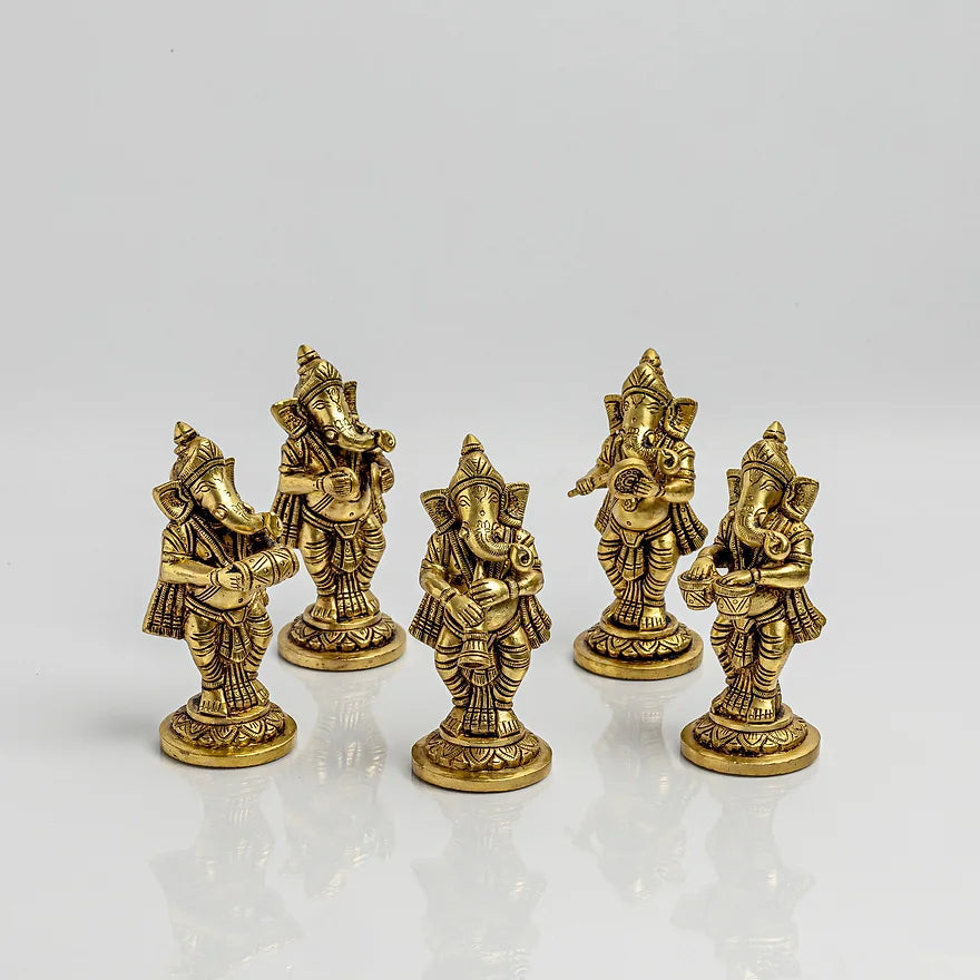 Divine Presence Band Of Ganesha | Set of 5 | 2 x 2 x 5 inches